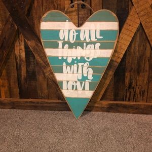 Decorative hanging sign